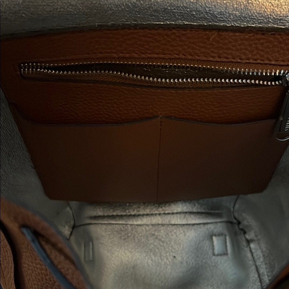 Tan Leather Backpack - Picture 6 of 6